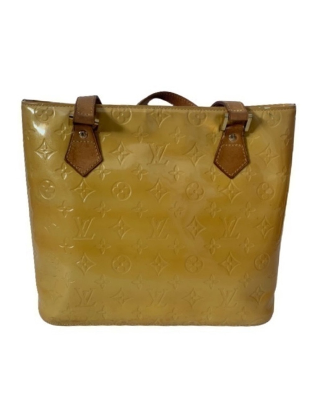 LOUIS VUITTON Houston Yellow Vernis Bag